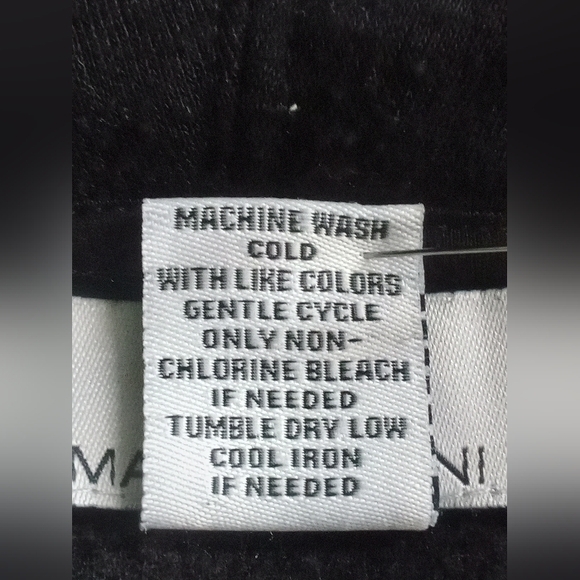 Magaschoni Black Ribbon Tie Hoodie Sweatshirt Large Luxury Loungewear - Picture 5 of 6